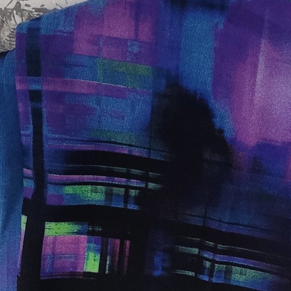 Calvin Klein Performance Quick Dry Multi Color Work Out Pants Size S EUC - Picture 5 of 5